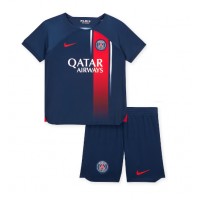 Paris Saint-Germain Fußballbekleidung Heimtrikot Kinder 2023-24 Kurzarm (+ kurze hosen)